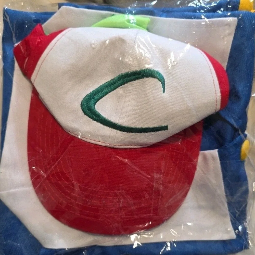 NEW Adult Ash Ketchum‎ Costume for Halloween Anime Trainer Cosplay 2X